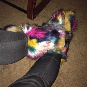 Hand Made Fluffy Boots